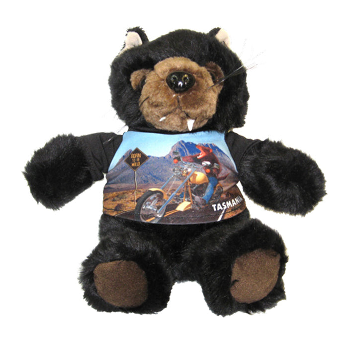Tasmanian Devil Soft Toy with Born to be Wild Tshirt - 30cm - Sim Crawcour Pty Ltd