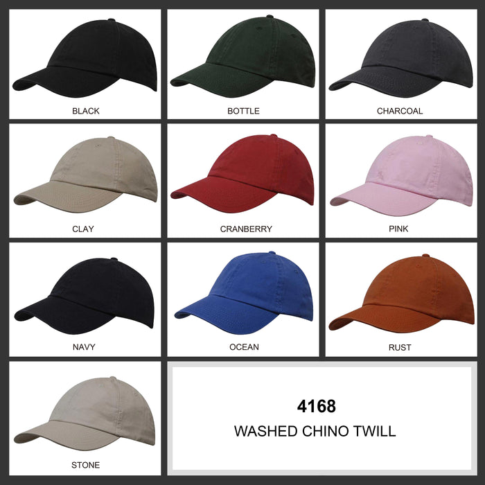 Cap - Washed Chino Twill - Sim Crawcour Pty Ltd