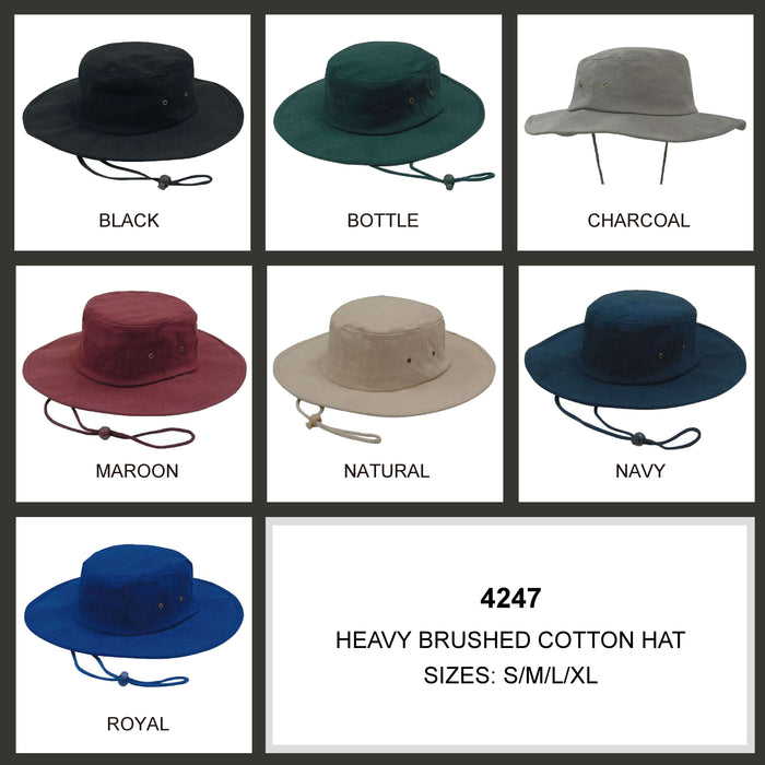 Hat - Brushed Heavy Cotton - Sim Crawcour Pty Ltd