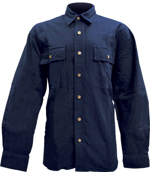 Long Sleeve Heather Chamois Shirt - Mens - Sim Crawcour Pty Ltd